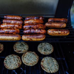 grilled patty and sausage
