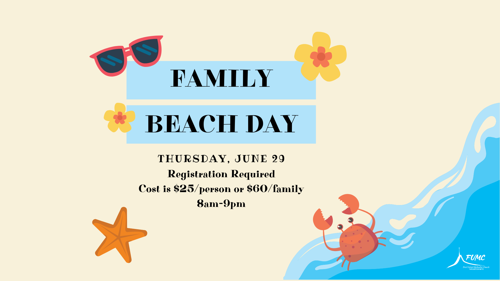 Family Beach Day (Desktop Wallpaper)